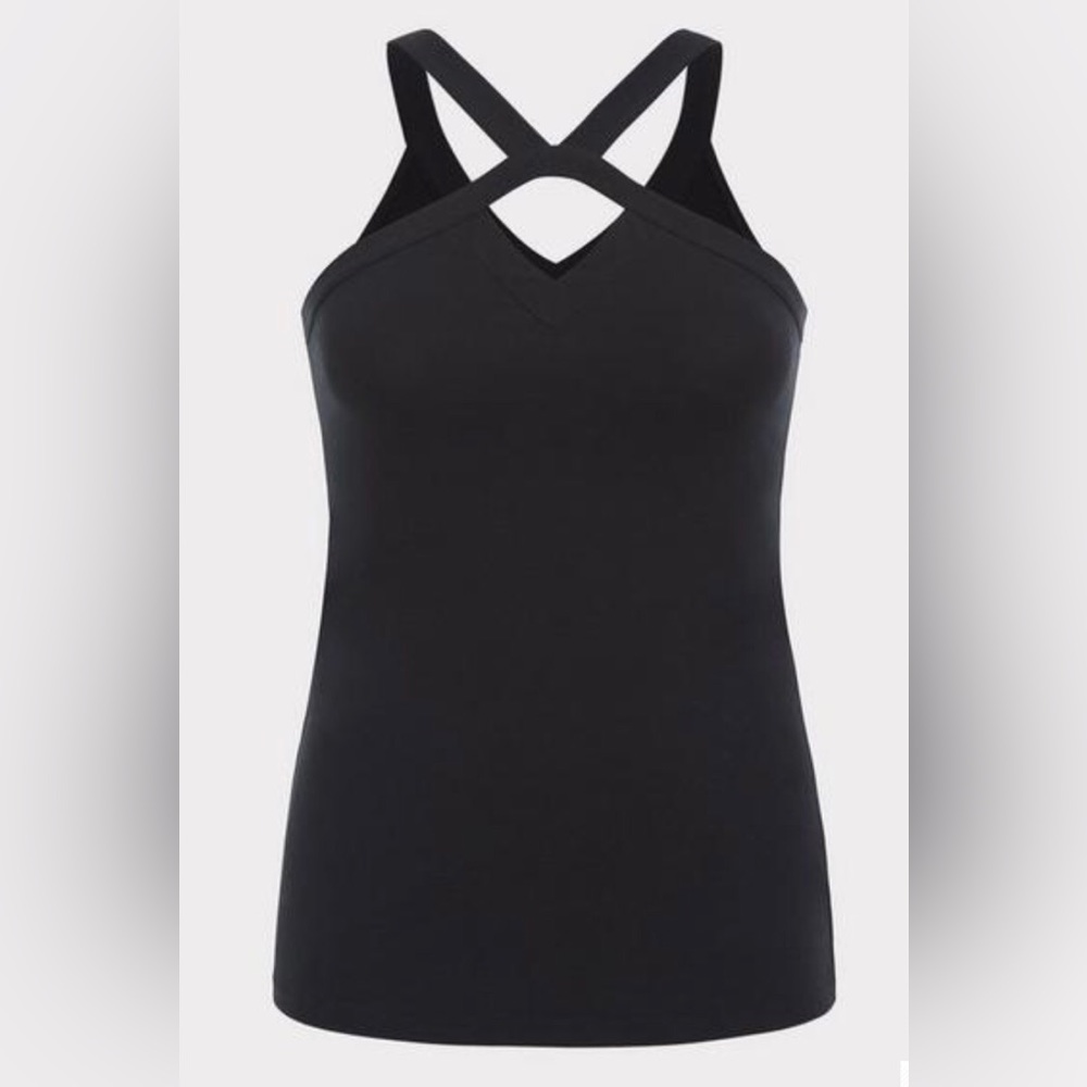 NWT Black Keyhole Foxy Halter Top Sz 3 TORRID